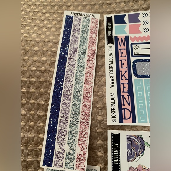 Stickerpalooza butterfly planner sticker set, NWT, - Picture 7 of 12
